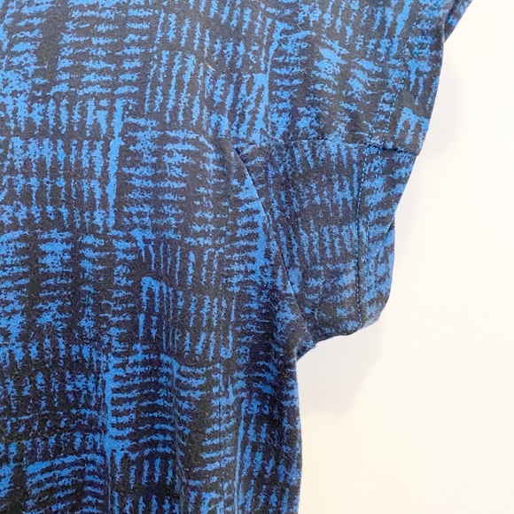 Marc by Marc Jacobs Blue Black Pattern Tee Size S - Picture 5 of 7